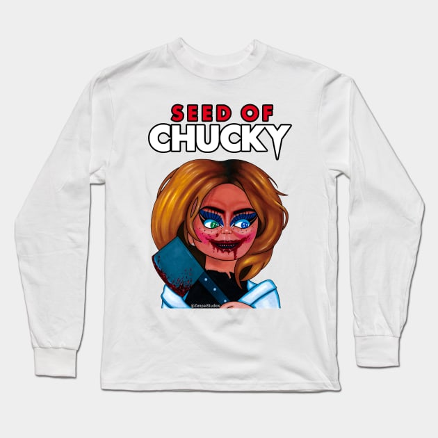 Glen Glenda Seed of Chucky Long Sleeve T-Shirt by Zenpaistudios